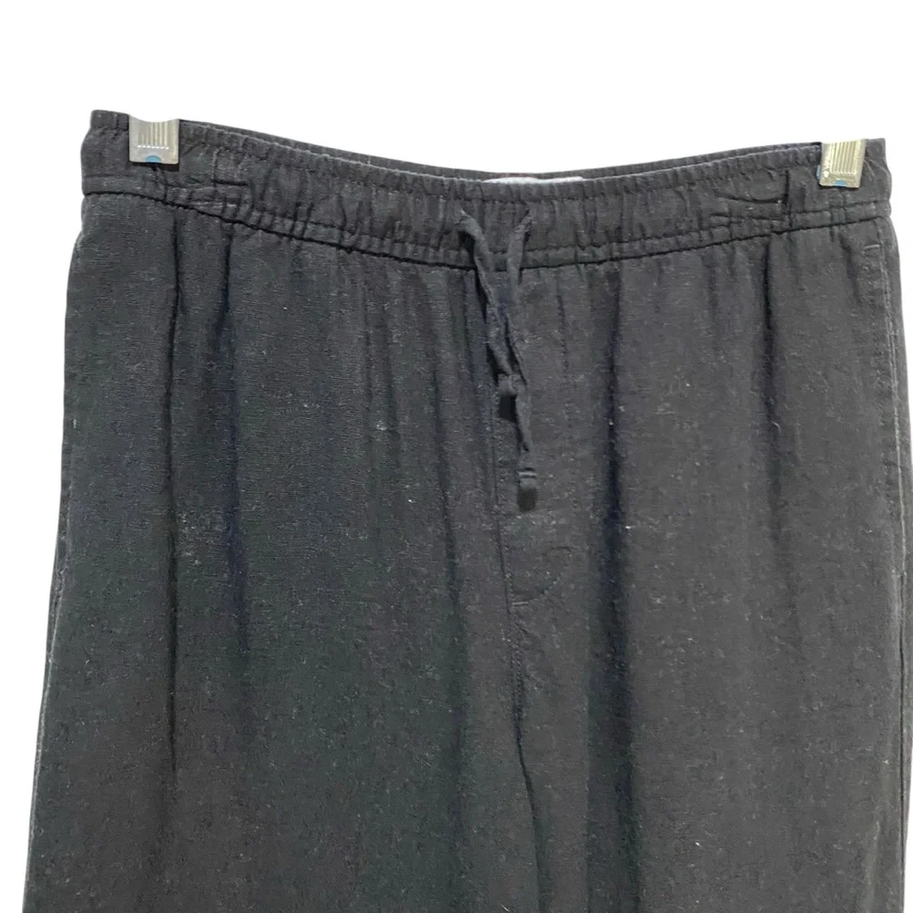 Old Navy Cream Ribbed Tee & Black Wide-Leg Pull-On Pants Kids Set Size Large